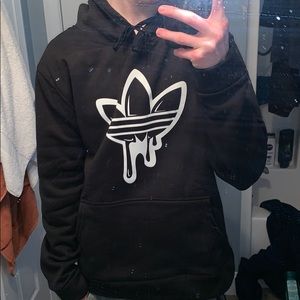 Unbranded Addidas Hoodie w/ White Logo in Middle